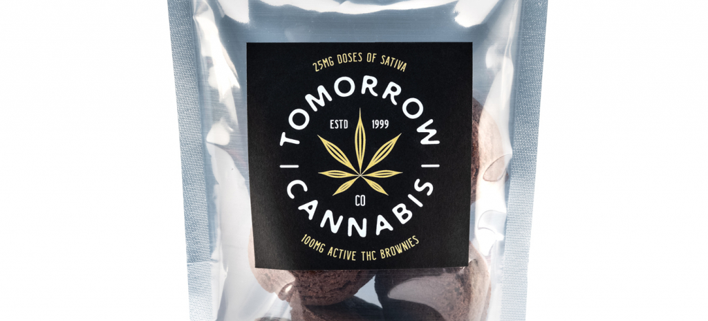 Package of cannabis brownies