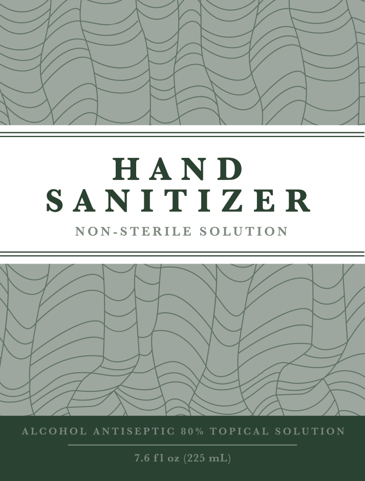 Hand sanitizer FDA approved front label